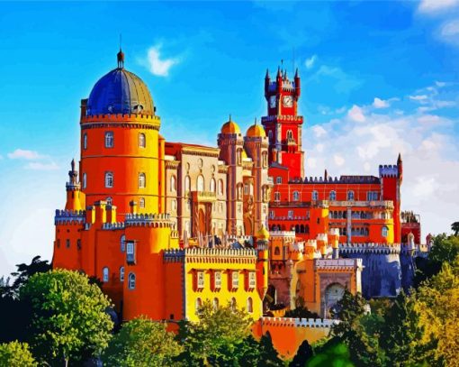 Aesthetic Pena Palace paint by number