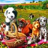 Animals Picnic paint by number