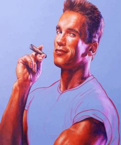 Arnold Schwarzenegger Art paint by numbers