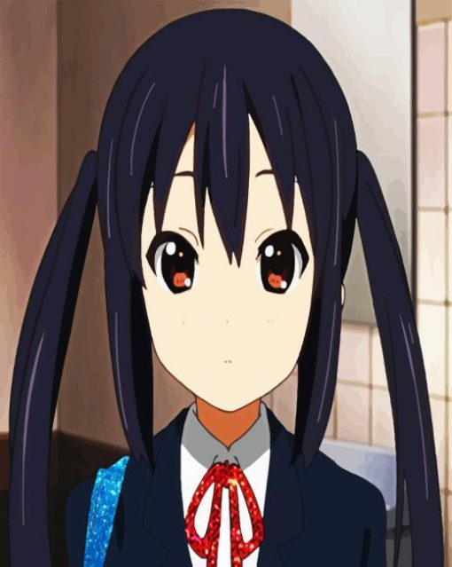 Azusa Nakano K-On Anime Character paint by number