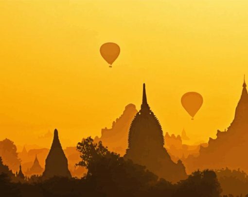 Bagan Silhouette paint by number