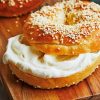 Bagels White Cream Cheese paint by number