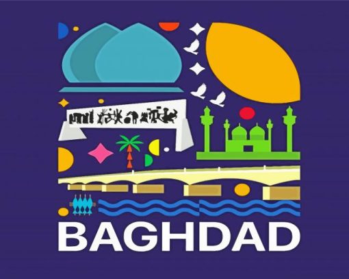 Baghdad Poster paint by number