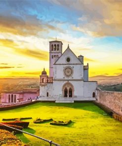 Basilica Of San Francesco D assisi Italy paint by numbers