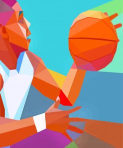 Basketball Player paint by number