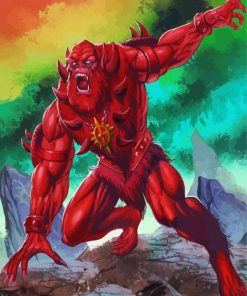 The Beast Man Super Villain paint by numbers