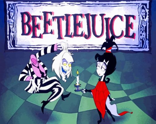 Beetlejuice Cartoon paint by number