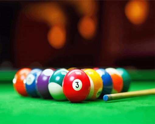 Billiard Table paint by number