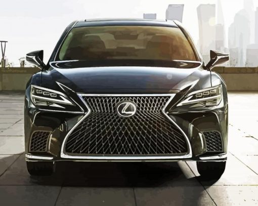 Black Lexus paint by number