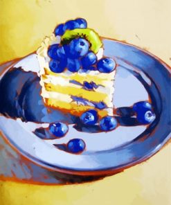 Blueberries Cake paint by number