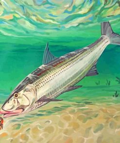 Bonefish eating Crabs paint by number