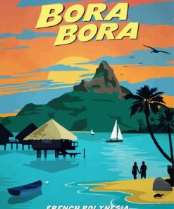 Bora Bora paint by number