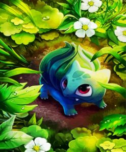 Bulbasaur paint by number