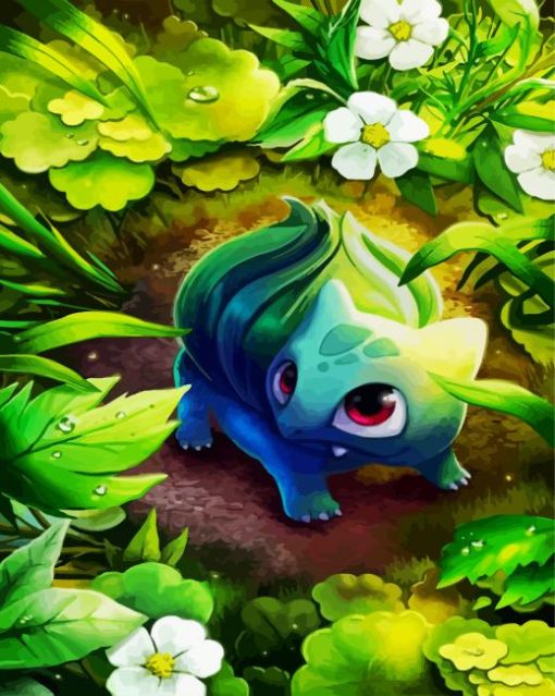 Bulbasaur paint by number