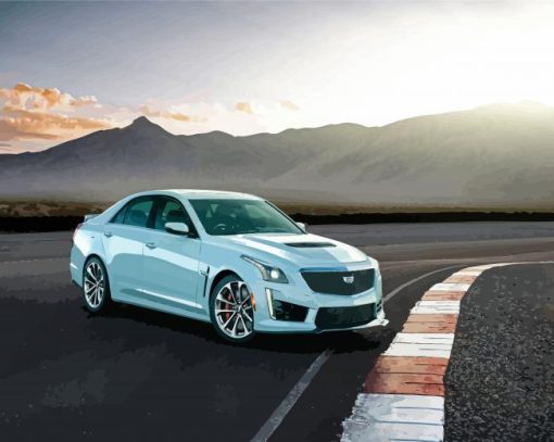 Cadillac CTSV paint by numbers