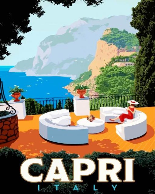 Capri Italy paint by number