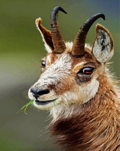 Chamois Animal paint by number