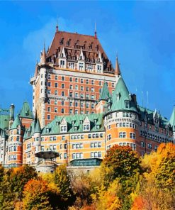 Chateau Frontenac Quebec paint by number