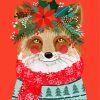 Christmas Fox paint by numbers