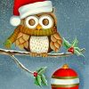 Christmas Owl paint by numbers