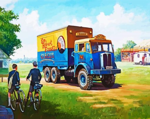 Circus Lorry paint by number