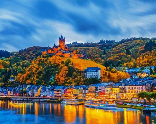 Cochem Germany paint by numbers