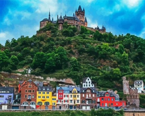 Cochem Town Germany paint by numbers