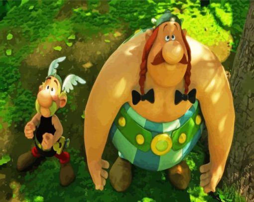 Asterix Serie Characters paint by numbers