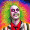 Colorful Beetlejuice Art paint by numbers