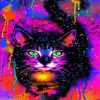 Colorful Cat paint by numbers