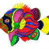 Colorful Fish paint by numbers