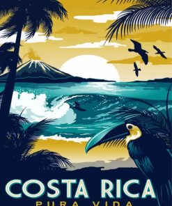 Costa Rica paint by number