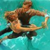 Couple Dancing In The Water paint by numbers