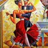 Cubist Dancers paint by number