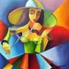 Cubist Woman paint by number