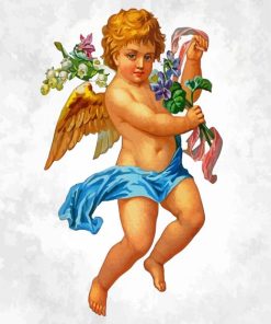 Cute Cherub paint by number