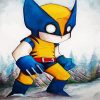 Cute Baby Super Hero paint by numbers