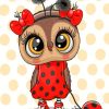 Cute Owl Bug paint by numbers