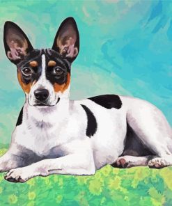 Cute Rat Terrier paint by number