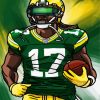 Davante Adams Packers Player paint by number