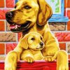 Dog Family paint by numbers