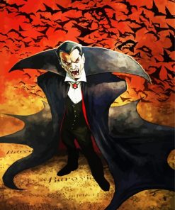 Dracula Man paint by numbers