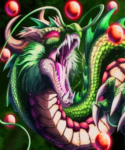 Dragon Ball Shenron paint by number