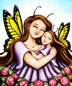 Fairy Mother And Daughter paint by numbers