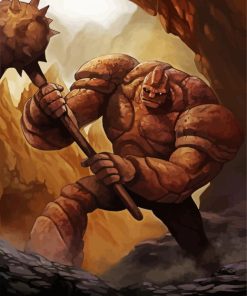 Fantasy Golem paint by number