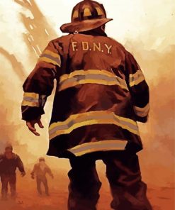 Fireman paint by numbers