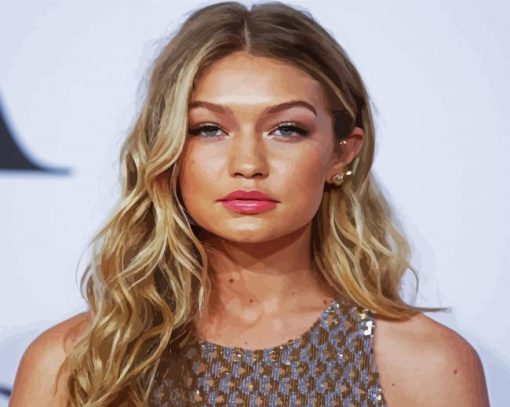 Gigi Hadid paint by numbers