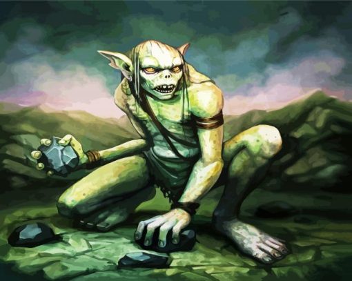 Goblin Monster paint by numbers