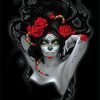 Gothic La Calavera Catrina paint by number