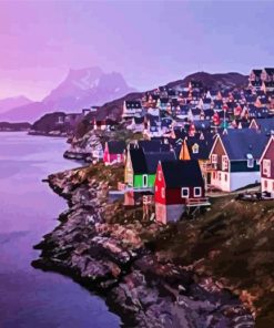 Greenland At Sunset paint by number